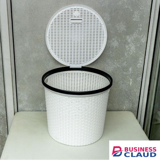 1pc Round Multipurpose / Laundry Basket with Lid