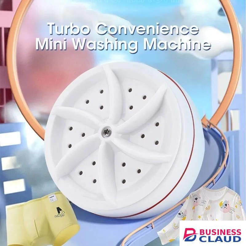 Mini Portable Washing Machine with Sub Rotating Turbine for Socks, Underwear, and Small Items, Ideal for Travel, Home, Business Trips, Efficient, Compact, Lightweight, and Easy to Use