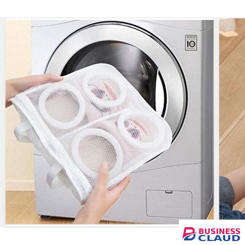 Mesh Washing Machine Shoes Bag with Zipper – Anti-Deformation Laundry Bag for Travel, Storage, and Air Drying