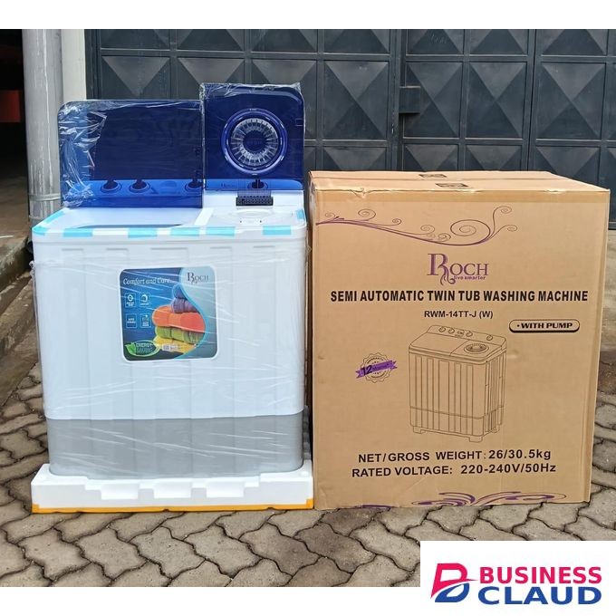 Roch 14kg Twin Tub Semi Automatic Washing Machine