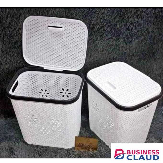 Adix Square Laundry Basket With A Lid 46×44×32cm