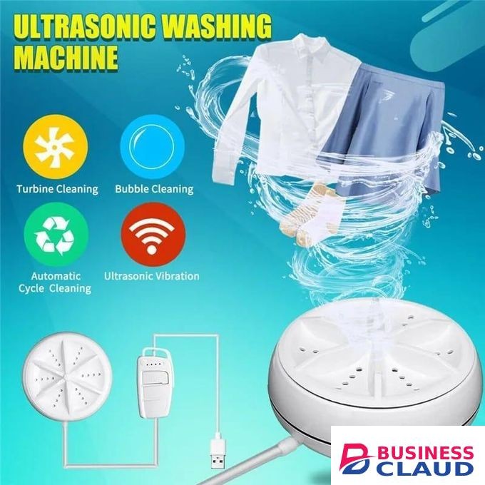 Turbine Mini Washing Machine – Portable Compact Washer for Small Loads, 3kg Capacity, Quick Wash, Energy Saving, Ideal for Apartments, Dorms, Travel, Baby Clothes, Gentle Cleaning with Timer and Easy Drain