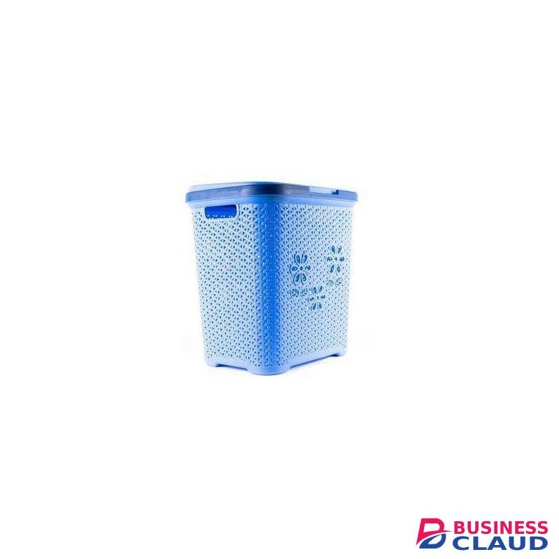Adix Laundry Basket (Square) With Lid - Multi-Colored WITH LID