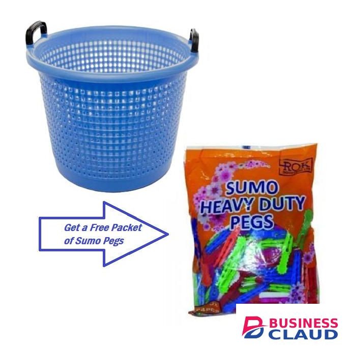 ACME Laundry Basket / Clothes Hamper + FREE Sumo Heavy-Duty Pegs