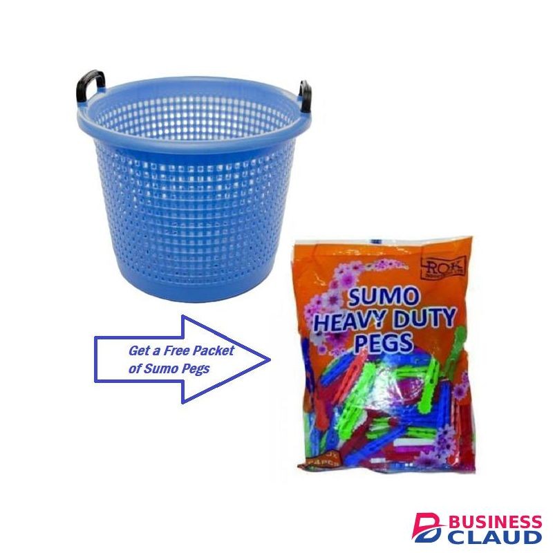 ACME Laundry Basket / Clothes Hamper + FREE Sumo Heavy-Duty Pegs