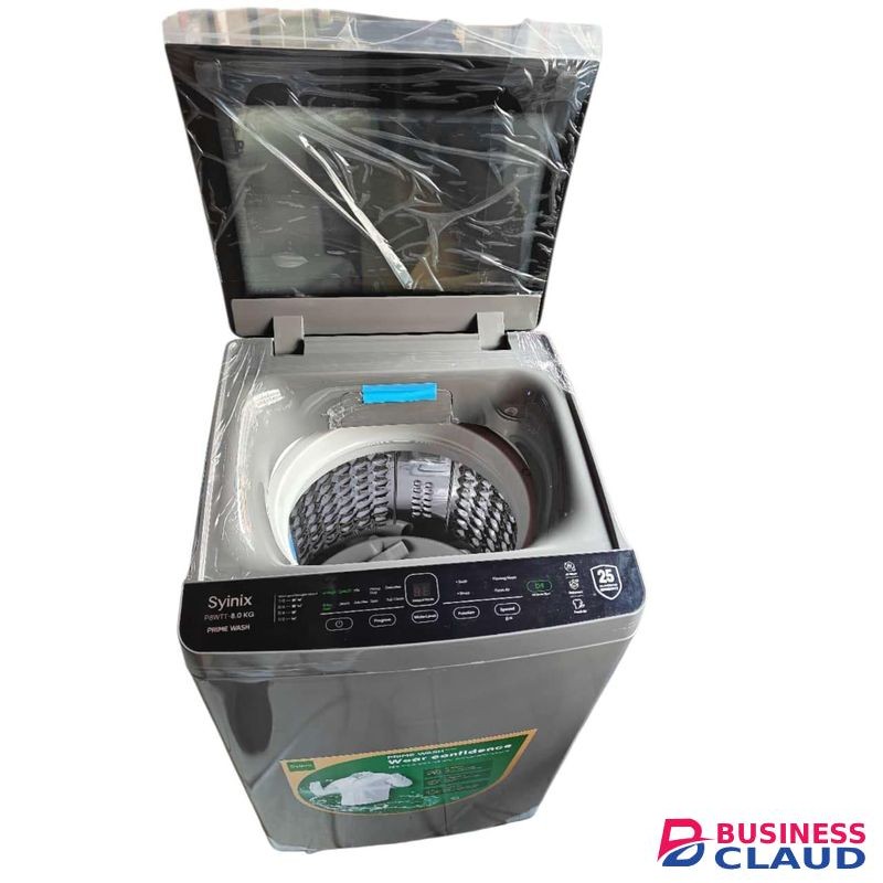 Syinix 8kg Top Load Wash and Dry Fully Automatic Washing Machine 36500/=