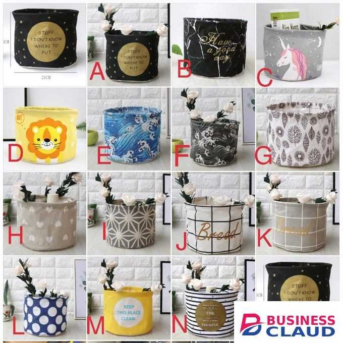 Round minimalist baskets