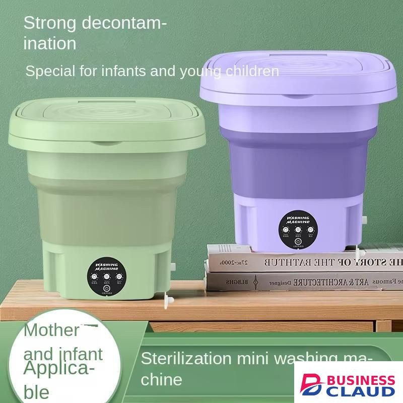 Portable Mini Foldable Washing Machine with Spin Dry Function