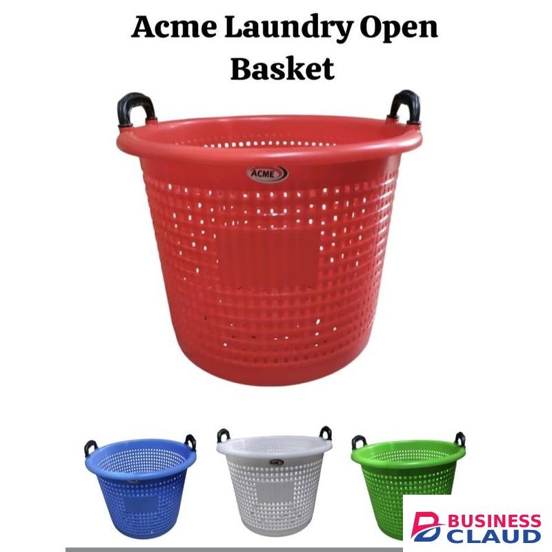 Blue Large Capacity Open Laundry Basket