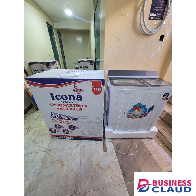 ICONA 12.5kgs Twin Tub Top Load Washing Machine