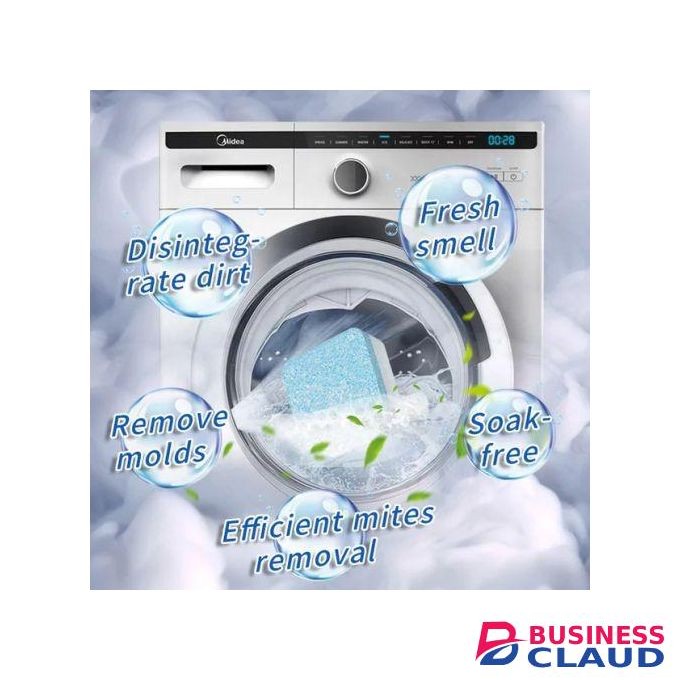 YAN 12Pcs Tablet Washing Machine Cleaning Tablets Drum Deep Antibacterials Cleaner