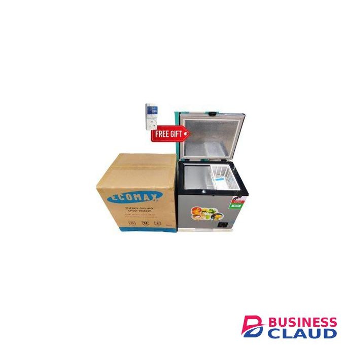 Ecomax Chest Freezer Reliable Quality With Free Gift Freezer/ fRidge Guard 1 Yr Warranty - Silver