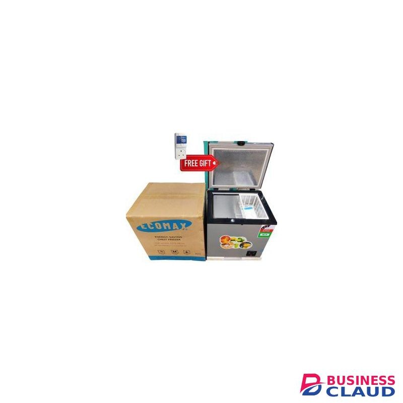 Ecomax Chest Freezer Reliable Quality With Free Gift Freezer/ fRidge Guard 1 Yr Warranty - Silver