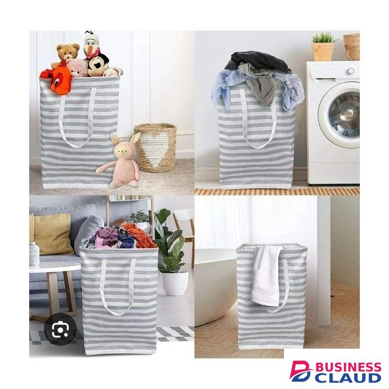 Share this product 72L Framed Foldable Strong Canvas Laundry Basket or Toys, Throw Blanket Storage