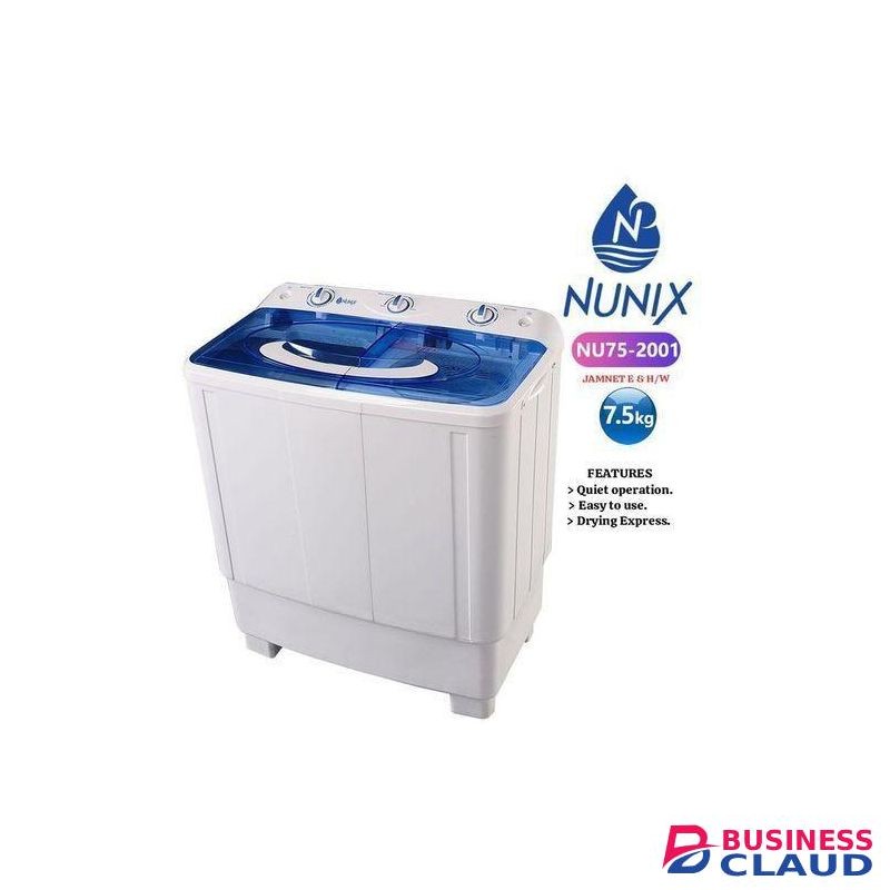 Nunix 7.5kg twin tub washing machine