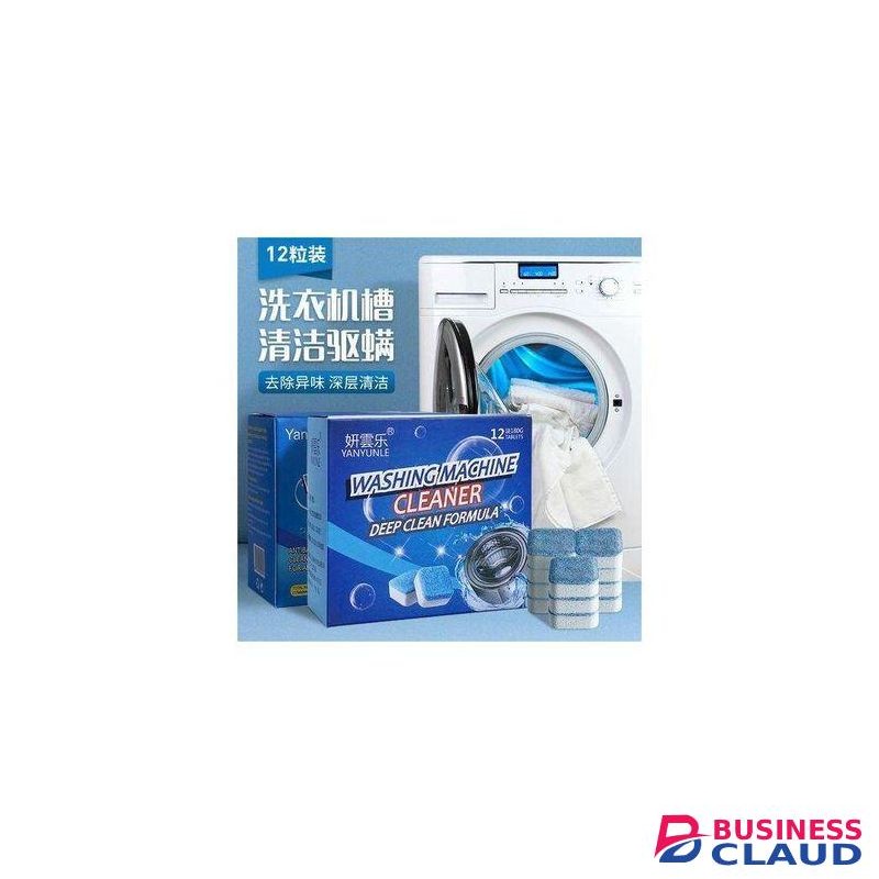 WASHING MACHINE DRUM CLEANER 12 PCS CLEANING TABLETS BLUE