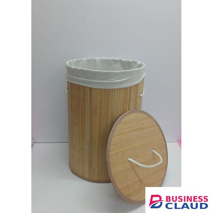 FOLDABLE LARGE CAPACITY Wooden laundry basket- ROUND