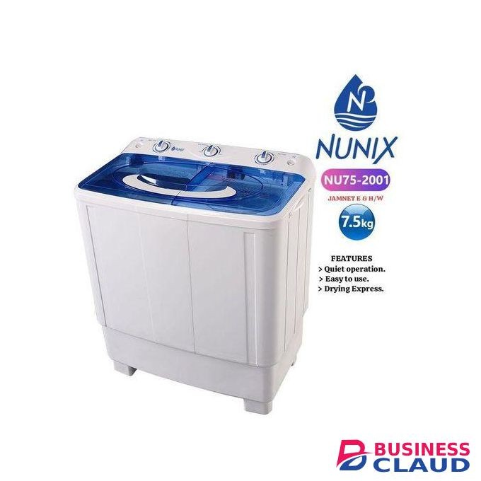 Nunix 7.5KG Twins Tub Washing Machine