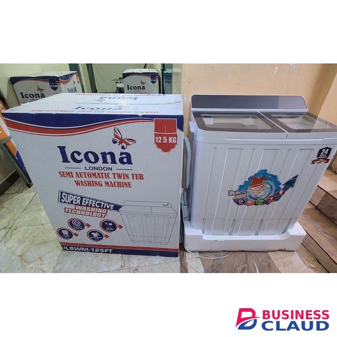 Icona London Semi-Automatic Twin Tub Washing Machine