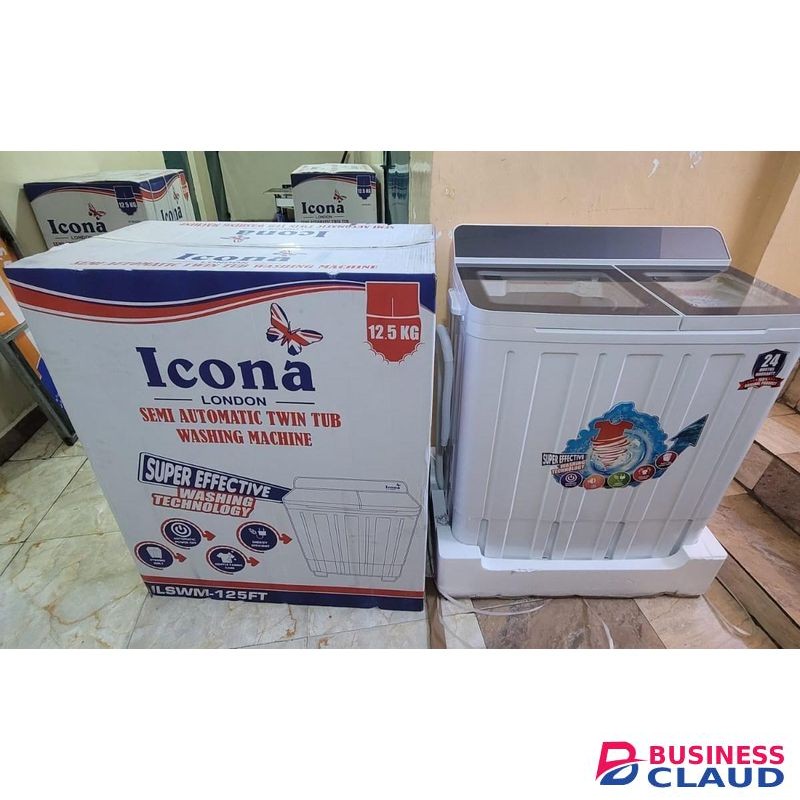 Icona London Semi-Automatic Twin Tub Washing Machine