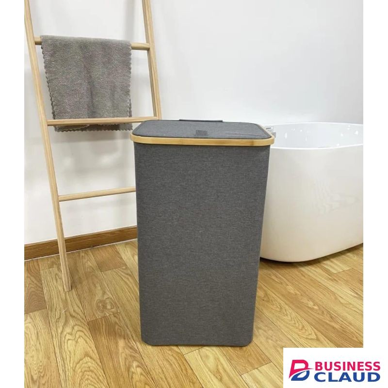 Fordable laundry basket with an inner bag