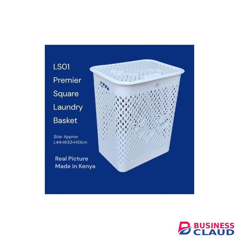 Premier Heavy duty Square laundry basket with lid