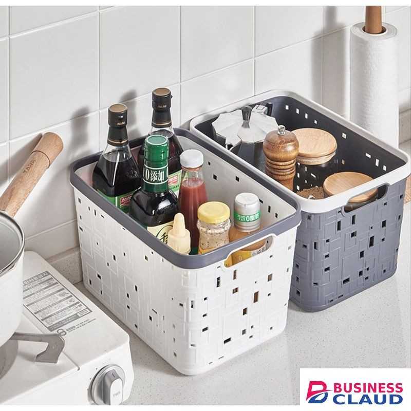 1PC Large Hollow Plastic Multipurpose Storage Baskets / Household Basket Organizer / Bathroom Kitchen Organizer Basket / 31*22*18cm