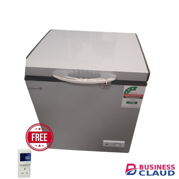 VOLSMART Chest Freezer Reliable Quality Door Handle With Key Lock With Free Gift Freezer/ Ridge Guard 1 Yr Warranty - Silver