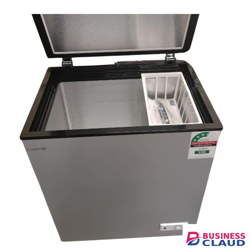 VOLSMART Chest Freezer Reliable Quality Door Handle With Key Lock With Free Gift Freezer/ Ridge Guard 1 Yr Warranty - Silver
