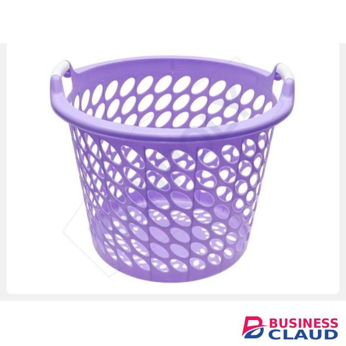 Laundry Basket with Handles Durable MultiPurpose Washing Basket ideal for laundry tasks at home, schools, hospitals, hostels, and commercial use. designed for easy washing, soaking, and carrying of clothes. Made from high-quality, durable plastic