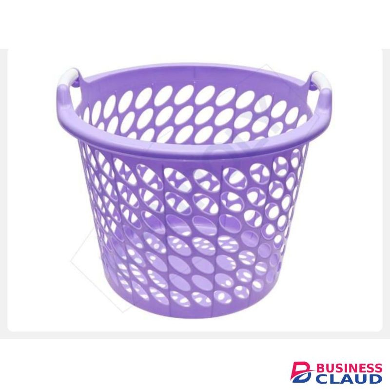 Laundry Basket with Handles Durable MultiPurpose Washing Basket ideal for laundry tasks at home, schools, hospitals, hostels, and commercial use. designed for easy washing, soaking, and carrying of clothes. Made from high-quality, durable plastic