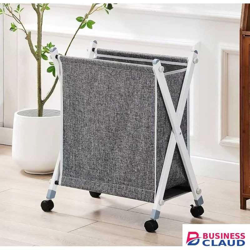 Laundry Basket with Stand and Wheels