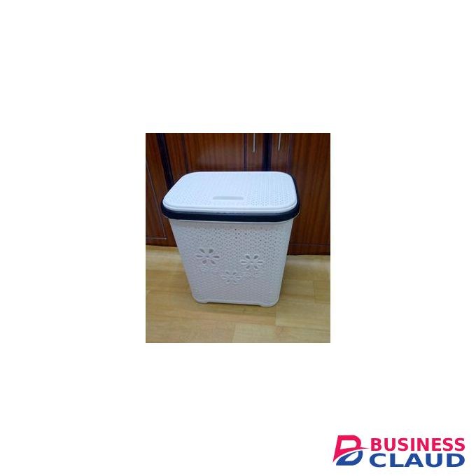 1pc Of Plastic Laundry Basket With A Lid Square-New