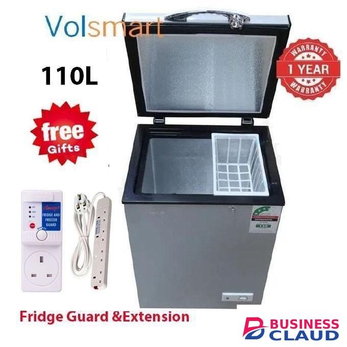 VOLSMART VL-BD110, 110L Chest Freezer+FREE EXTENSION+FRIDGE GUARD