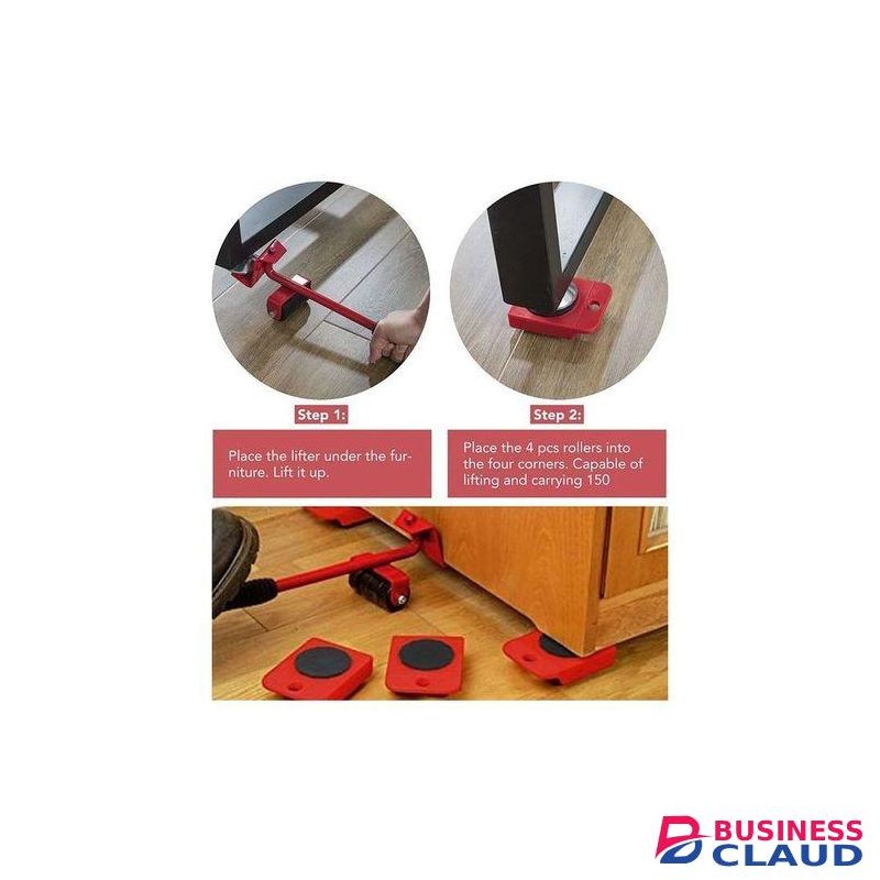 Detached heavy furniture lifting trolley mover