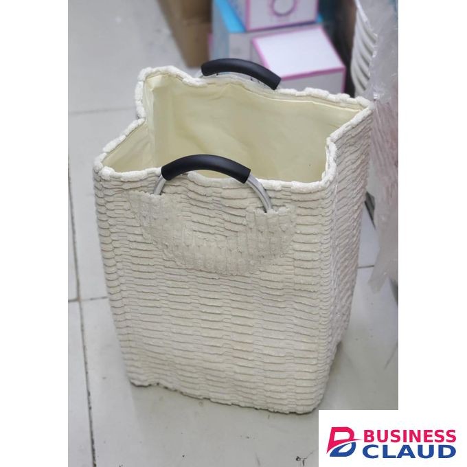 LUXURY VELVET laundry basket WITH Handles