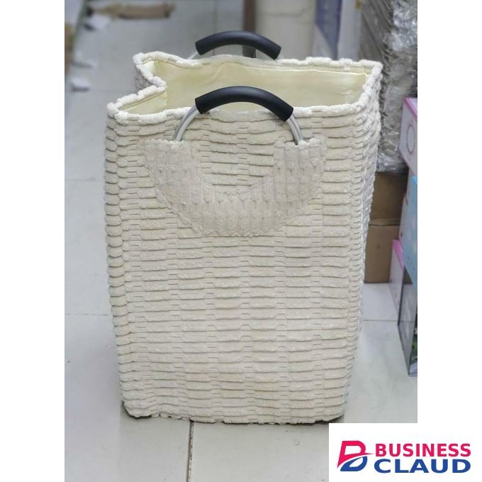LUXURY VELVET laundry basket WITH Handles