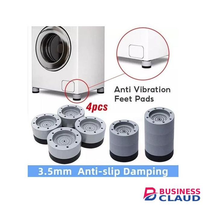 4 Pc Washing Machine Anti-vibration Pads Shock And Noise Cancellation Pads