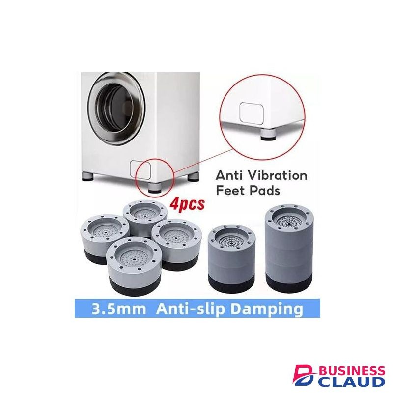 4 Pc Washing Machine Anti-vibration Pads Shock And Noise Cancellation Pads