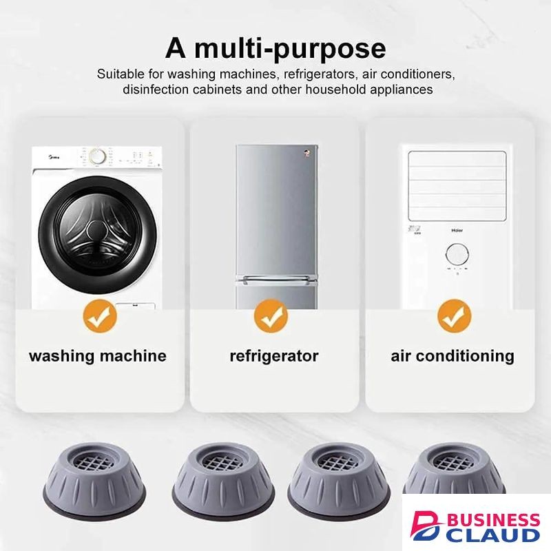 4pcs Multipurpose Shock & Noise Cancelling Anti-Vibration Pads