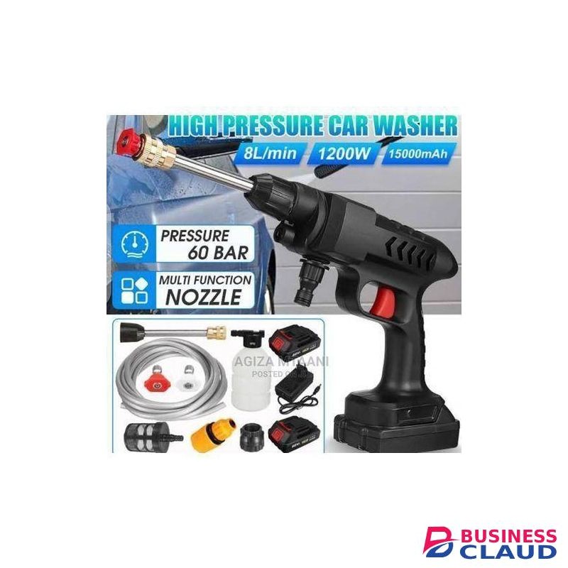 High Pressure Powerful Cordless Car Washing Machine with spare battery