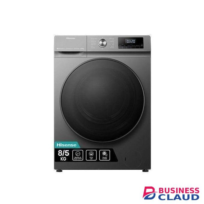 Hisense 8KG Wash & 5kg Dry Front Load Washing Machine + Free Gifts(Titanium Grey)
