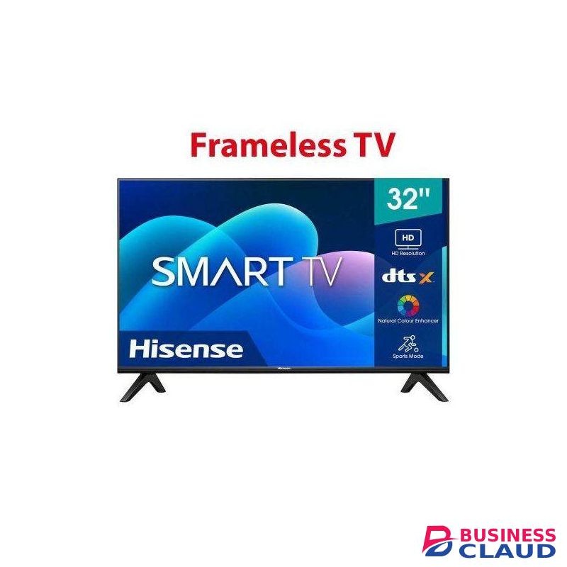 Hisense 32 INCHES SMART TV32A4K (New 2024) Smart Frameless TV WITH A FREE TV GUARD+BRACKET