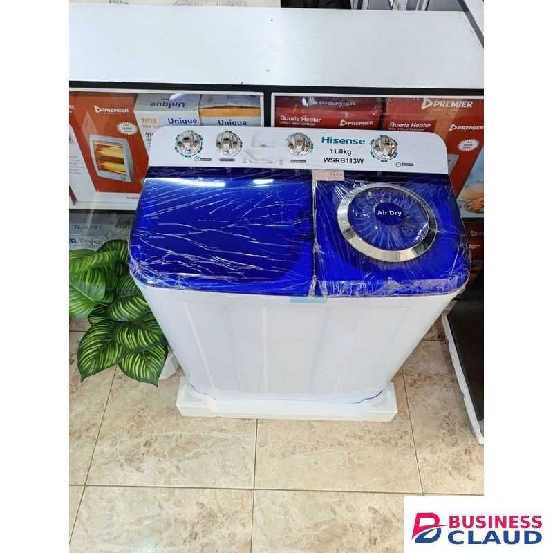 HISENSE TWIN TUB TOP LOAD SEMI-AUTOMATIC WASHING MACHINE Efficient Powerful easy to Use