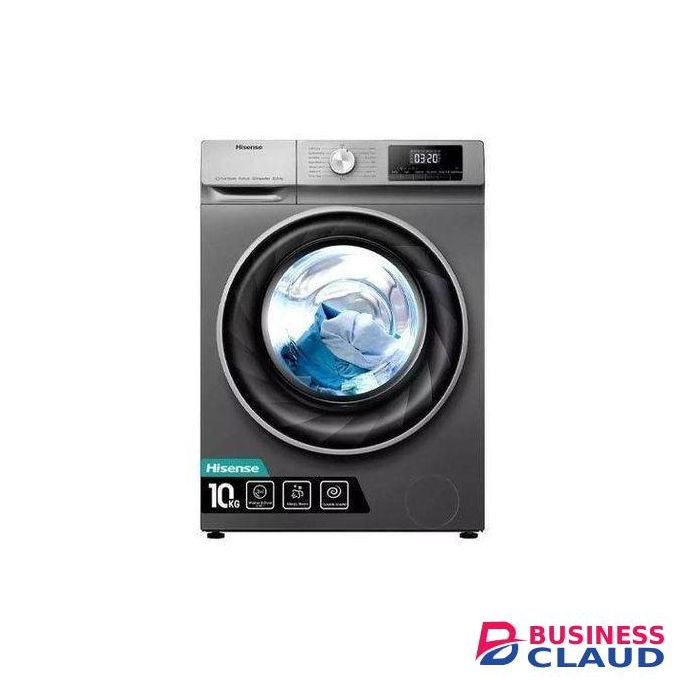 Hisense Washing machine 10kgs front load - wash and spin WITH FREE ANTIVIBRATION PAD ,WASHING MACHINE BASE,WASHING MACHINE COVER AND A 2 YEAR WARRANT CARD