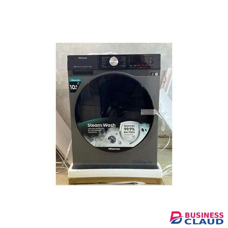 Hisense 10.5KG Wash And Spin Washing Machine With Free Anti-Vibration Pads