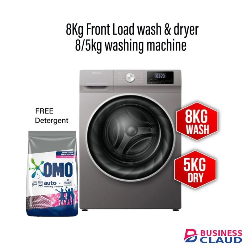 Hisense 8KG Washer 5Kg Dryer 8/5kg Wash & Dry Front Load Automatic Front Load Washing Machine 2yr Warranty