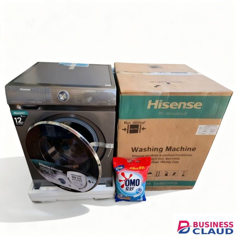 Hisense 12Kg Wash & 8 kg Dry Front Load Washing Machine + FREE GIFT PLUS A WARRANT GUARANTEE