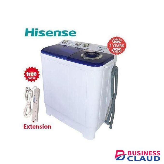 Hisense 7.5kg Wash and Spin Semi Automatic Washing Machine with Free Extension