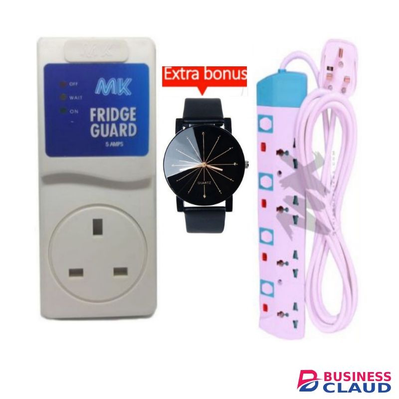 MK Fridge Guard + Free 4 Way Power Extension, Watch.